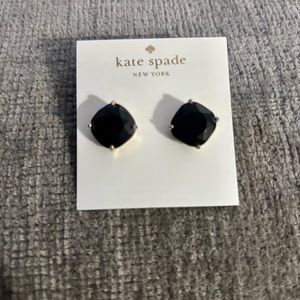 Black and gold Kate Spade gumdrop earrings